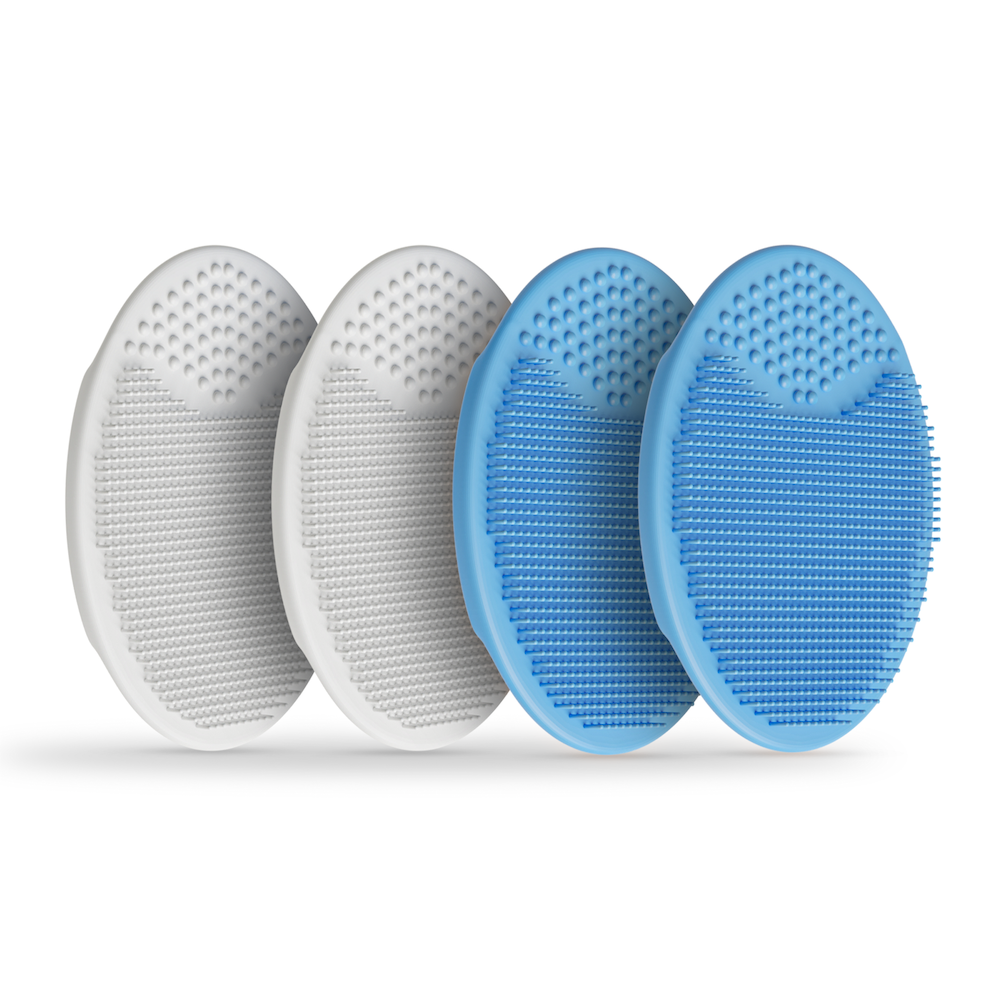 Truly Clear Silicone Exfoliate Pads – Gentle Deep Pore Cleansing (4 Pack)