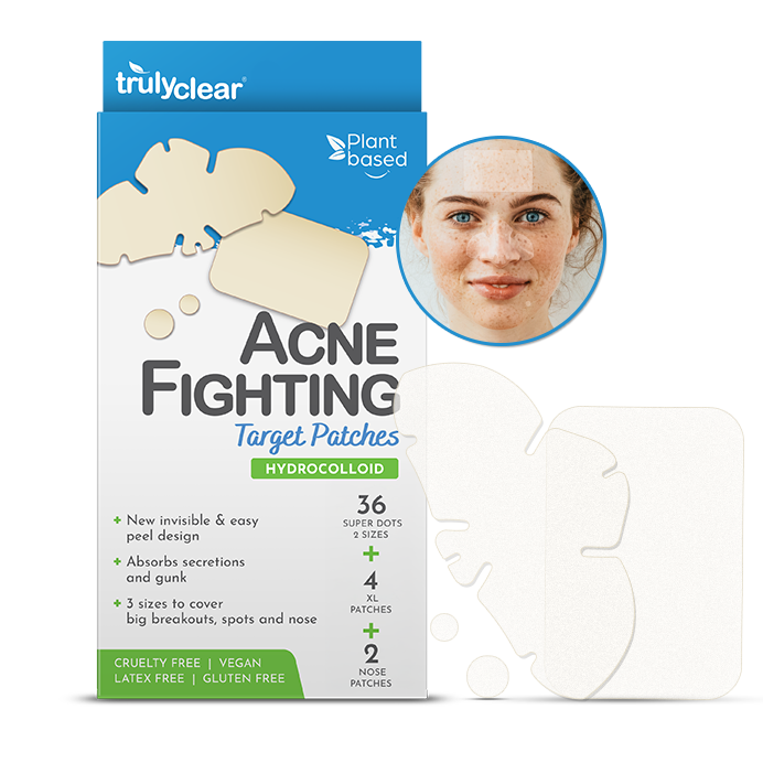 Large hydrocolloid target patch for stubborn breakouts