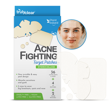 Large hydrocolloid target patch for stubborn breakouts