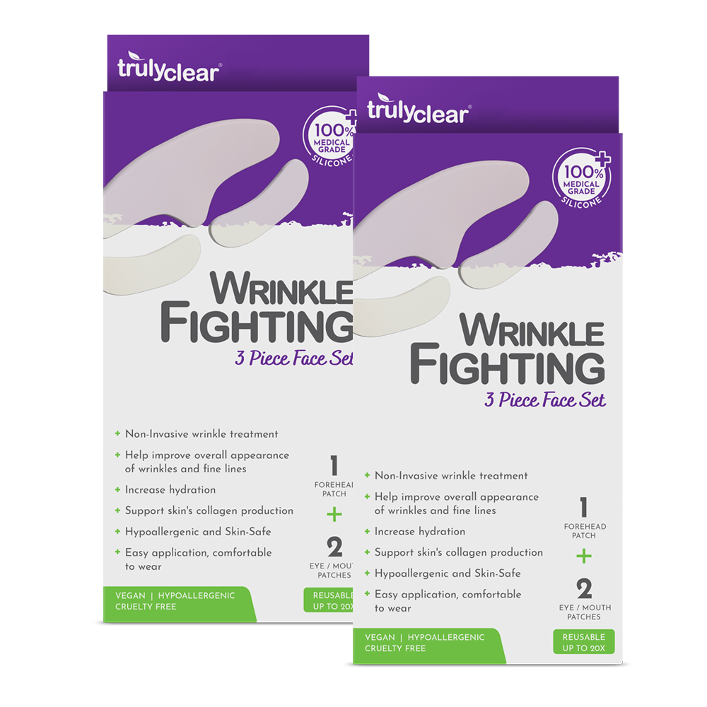 Truly Clear Wrinkle Fighting Silicone 3 Piece Face Set 2-Packs