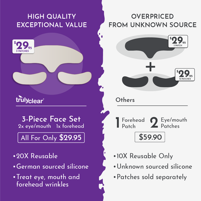 Truly Clear Wrinkle Fighting Silicone 3 Piece Face Set